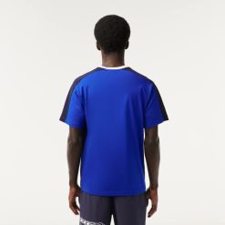 T-Shirts | LACOSTE T-Shirt Color-Block Homme Lacoste En Jersey De Coton