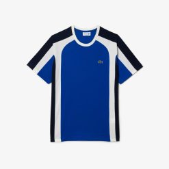 T-Shirts | LACOSTE T-Shirt Color-Block Homme Lacoste En Jersey De Coton