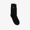 Chaussettes | LACOSTE Chaussettes Montantes Unies En Coton Biologique Chine Uni