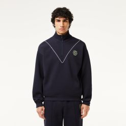 Sweatshirts | LACOSTE Sweatshirt Jogger Loose Fit Col Zippe En Pique