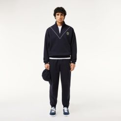 Sweatshirts | LACOSTE Sweatshirt Jogger Loose Fit Col Zippe En Pique