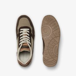 Chaussures | LACOSTE Sneakers T-Clip Enfant En Cuir Velours