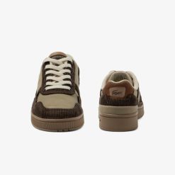 Chaussures | LACOSTE Sneakers T-Clip Enfant En Cuir Velours