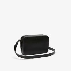 Sacs A Bandouliere | LACOSTE Sac Pochette Femme Lacoste Chantaco En Cuir De Vachette