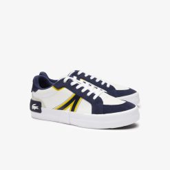 Sneakers | LACOSTE Sneakers L004 Homme En Cuir Color-Block