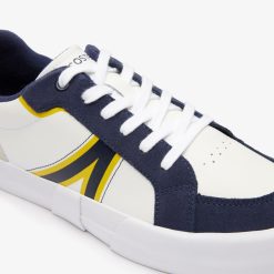 Sneakers | LACOSTE Sneakers L004 Homme En Cuir Color-Block