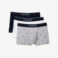 Sous-Vetements & Vetements D'Interieur | LACOSTE Lot De 3 Boxers Courts Casual Signature