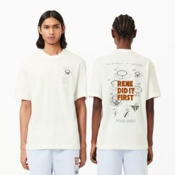 T-Shirts | LACOSTE T-Shirt En Petit Pique Avec Motif Brevet Au Dos