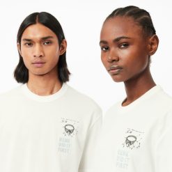 T-Shirts | LACOSTE T-Shirt En Petit Pique Avec Motif Brevet Au Dos