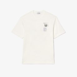 T-Shirts | LACOSTE T-Shirt En Petit Pique Avec Motif Brevet Au Dos