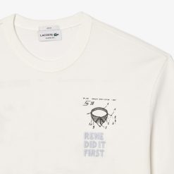 T-Shirts | LACOSTE T-Shirt En Petit Pique Avec Motif Brevet Au Dos