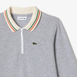 Vetements Fille | LACOSTE Robe Polo Avec Patte Zippee En Pique Bouclette