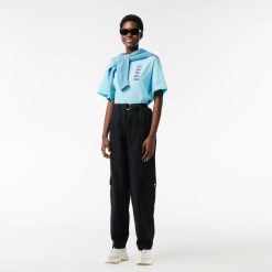 T-Shirts | LACOSTE T-Shirt Oversize Imprime Crocodiles Iconiques