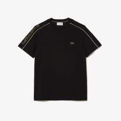 T-Shirts | LACOSTE T-Shirt Imprime Regular Fit En Pique Technique