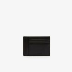 Portefeuilles & Petite Maroquinerie | LACOSTE Porte-Cartes Homme Lacoste Chantaco En Cuir De Vachette