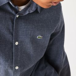 Chemises | LACOSTE Chemise Slim Fit En Chambray De Coton