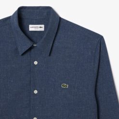 Chemises | LACOSTE Chemise Slim Fit En Chambray De Coton