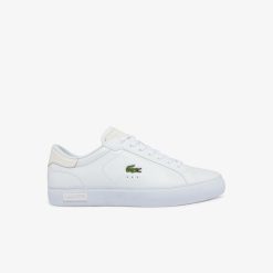 Sneakers | LACOSTE Sneakers Powercourt Homme En Cuir Brun