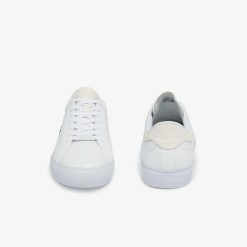 Sneakers | LACOSTE Sneakers Powercourt Homme En Cuir Brun