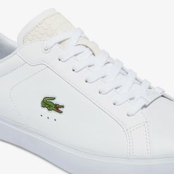 Sneakers | LACOSTE Sneakers Powercourt Homme En Cuir Brun