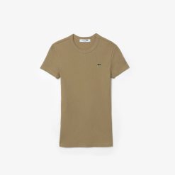 T-Shirts | LACOSTE T-Shirt Cotele Slim Fit En Coton