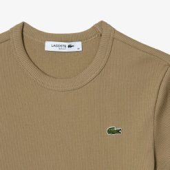 T-Shirts | LACOSTE T-Shirt Cotele Slim Fit En Coton