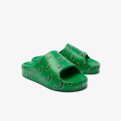 Claquettes & Sandales | LACOSTE Claquettes Serve Slide 2.0 Femme Detail Colore