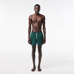 Maillots De Bain | LACOSTE Short De Bain Avec Imprime Crocodile