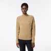 Pullovers | LACOSTE Pull Lacoste Femme Col Montant En Laine