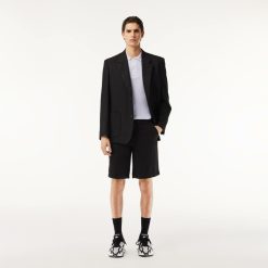 Pantalons & Shorts | LACOSTE Bermuda Chino En Gabardine De Coton