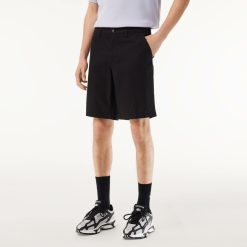 Pantalons & Shorts | LACOSTE Bermuda Chino En Gabardine De Coton