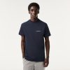 T-Shirts | LACOSTE T-Shirt Homme Lacoste Slim Fit En Pique De Coton Biologique