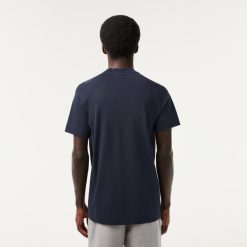 T-Shirts | LACOSTE T-Shirt Homme Lacoste Slim Fit En Pique De Coton Biologique