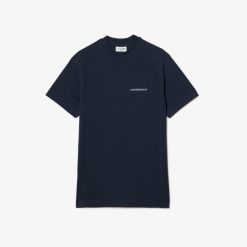 T-Shirts | LACOSTE T-Shirt Homme Lacoste Slim Fit En Pique De Coton Biologique