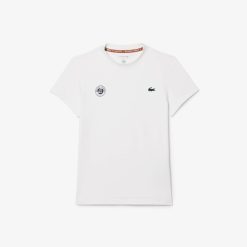 Vetements De Sport | LACOSTE T-Shirt Tennis Ultra-Dry Sport Edition Roland Garros