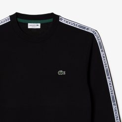 Sweatshirts | LACOSTE Sweatshirt Jogger Homme Classic Fit Avec Bandes Siglees En Molleton