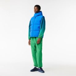 Manteaux & Vestes | LACOSTE Doudoune Sans Manche Deperlante En Duvet Avec Crocodile Matelasse