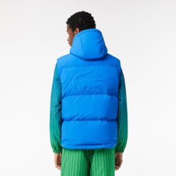 Manteaux & Vestes | LACOSTE Doudoune Sans Manche Deperlante En Duvet Avec Crocodile Matelasse