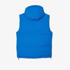 Manteaux & Vestes | LACOSTE Doudoune Sans Manche Deperlante En Duvet Avec Crocodile Matelasse