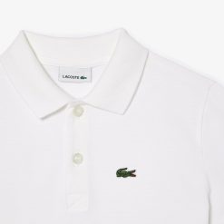 Vetements Garcon | LACOSTE Polo Garcon Lacoste En Coton Biologique Ultra Dry