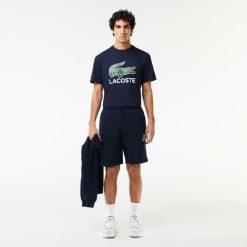 T-Shirts | LACOSTE T-Shirt Imprime Signature En Jersey De Coton