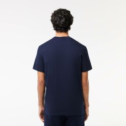 T-Shirts | LACOSTE T-Shirt Imprime Signature En Jersey De Coton