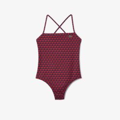 Maillots De Bain | LACOSTE Maillot De Bain Une Piece Imprime De Robert George