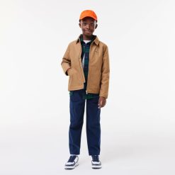 Vetements Fille | LACOSTE Veste Zippee Avec Poches Plaquees En Taffetas