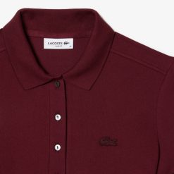 Robes & Jupes | LACOSTE Robe Polo En Pique De Coton Stretch