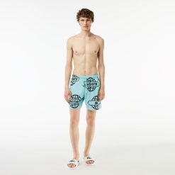 Maillots De Bain | LACOSTE Maillot De Bain Imprime Mappemonde Lacoste