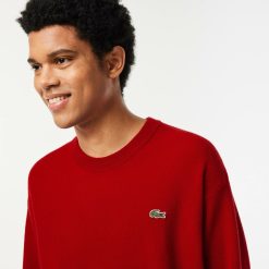 Pullovers | LACOSTE Pull Homme Lacoste Relaxed Fit Col Rond En Laine