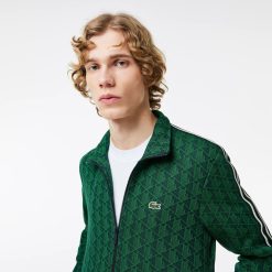 Sweatshirts | LACOSTE Sweatshirt Zippe Paris Jacquard Monogramme