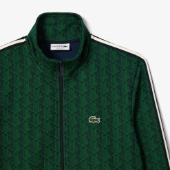 Sweatshirts | LACOSTE Sweatshirt Zippe Paris Jacquard Monogramme