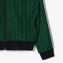 Sweatshirts | LACOSTE Sweatshirt Zippe Paris Jacquard Monogramme